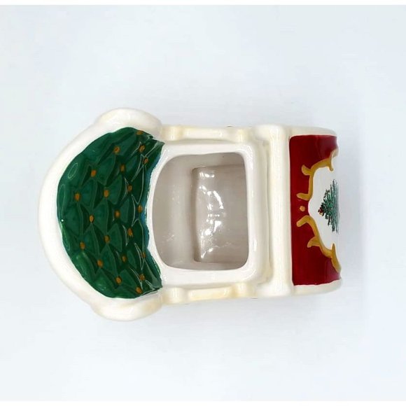 Vintage Spode Christmas Tree Santa’s Sleigh Decorative Candy Bowl & FREE Plate - Picture 4 of 16